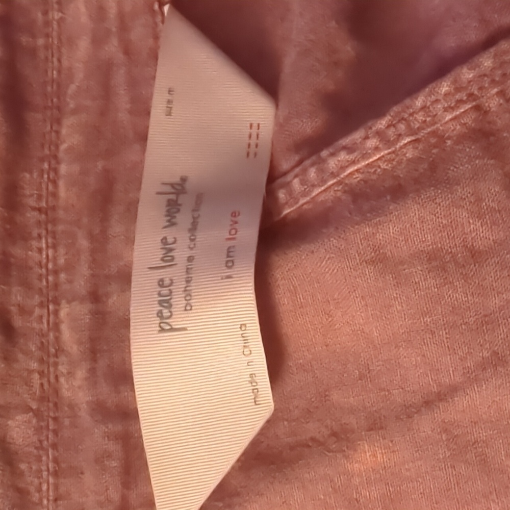 Peace Love World Boheme Relaxed Linen Blend Women's Blazer French Mauve Nwt M - Picture 7 of 8